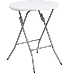 Flash Furniture Contemporary 32 in. W X 32 in. L Round Bar Height Folding Table