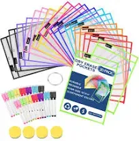 Wot I Dry Erase Pockets 20 Set