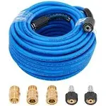 Pressure Washer Hose 1/4 inch X High Power Washer Extension Hose Kink & Wear Resistant High Pressure Hose for Replacement Compatible with M22