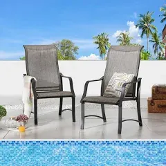 Patio Festival Outdoor Dining Chair Set of 2