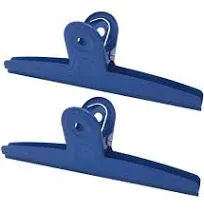 GUKBIAY Extra Large Bull Clips 2 Pack 12 Inch Blue Jumbo Stainless Steel Clip...