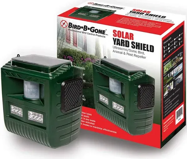 Bird B Gone MMYARD Solar Yard Shield Ultrasonic/Sonic Bird Animal Scare