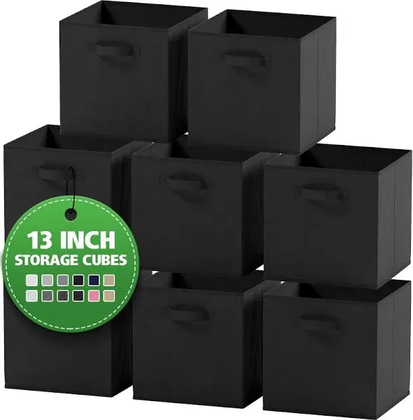 NEATERIZE Cube Storage Baskets for Organizing 13x13 Inch Set of 6 Heavy-Duty Storage Cubes for Storage and Organization