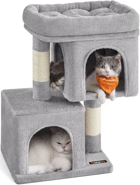 Feandrea 39.8-Inch Cat Tree Smoky Gray