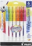 Pilot® FriXion Colors Erasable Porous Point Pen, Stick, Bold 2.5 mm, Six Assorted Artistic Ink and Barrel Colors, 6/Pack