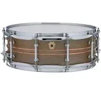 Ludwig 5x14 Raw Copper Phonic Snare Drum with Tube Lugs