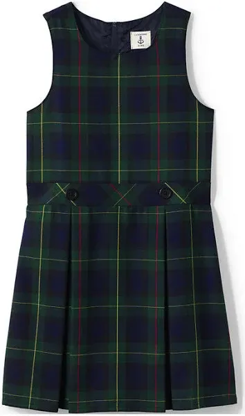 Lands' End Girls Plaid Jumper