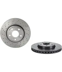 Brembo Front Left or Right X-Drilled Brake Disc Rotor For MB C117 X117 W246 W242