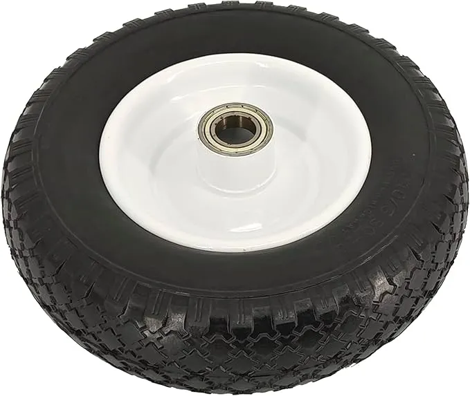 Maxxhaul 12" Flat Free Solid Polyurethane All-Purpose Replacement Tire