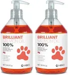 Omega 3 Salmon Oil for Dogs &amp; Cats Skin and Coat Fish Oil Liquid 2 x 16.9 Oz