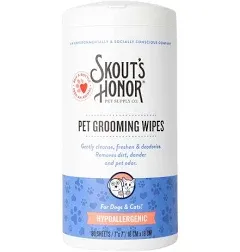 Skout's Honor Pet Grooming Wipes