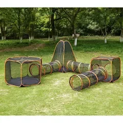 6-in-1 Tent Cat Enclosures with Tunnel