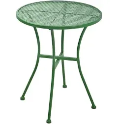 Outogether Steel Metal Round Table for Outdoor Patio,Coffee Table