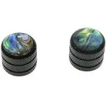 Yootones 2Pcs Abalone Top Guitar Dome Knobs Bass Knob Compatible with Tele Telecaster Electric Guitar or Bass