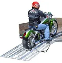 Black Widow M-8440 Aluminum 7&#039; Folding Arched Motorcycle Ramp 84&#034; x 40&#034;