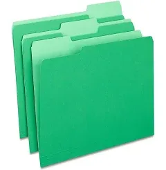 Staples Colored Top-Tab File Folders