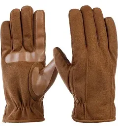 isotoner mens Microfiber Touchscreen Texting Warm Lined Cold Weather Gloves With Water Repellent Technology