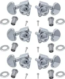 Grover Roto-Grip Locking Rotomatic Tuners - 3+3 - Chrome