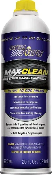 ROYAL PURPLE 11722 Max-Clean Fuel System Cleaner and Stabilizer 20 Ounce