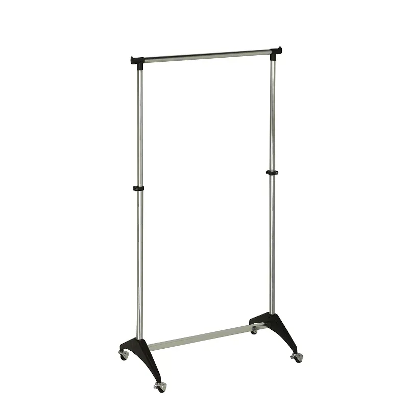 Honey-Can-Do Adjustable Rolling Chrome Garment Rack