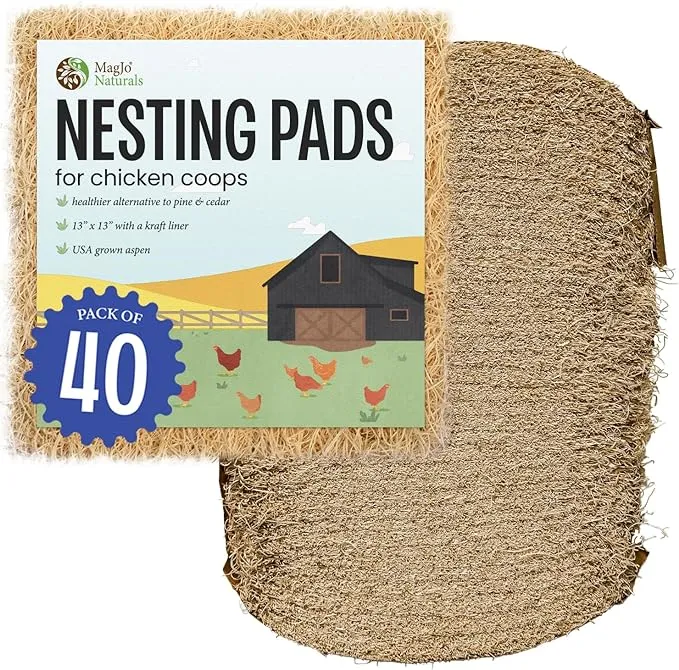 MagJo Pet Natural Aspen Shaving Nesting Liners (40 Pack Bundle)