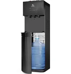 Self-Cleaning Water Cooler Dispenser, 3 Temps, Black SS