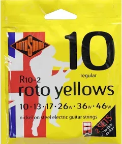 Rotosound redo Yellows R10DD 10-46 Doubledecker  2er Set  favorable...