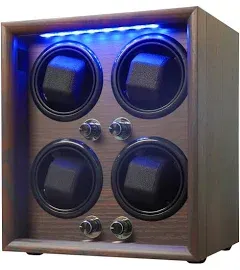 ORYX 4 Watch Winder for Automatic Watches, Wooden Rotating Watch Case 5 Rotation