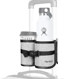 Perilogics Luggage Travel Cup HOlder Attachment For SUitcase Drink Caddy