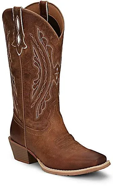 Justin Women's Rein Western Boots - Waxy Tan