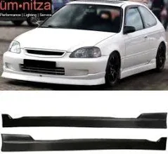 Ikon Motorsports 96-00 Honda Civic CS Style Side Skirts