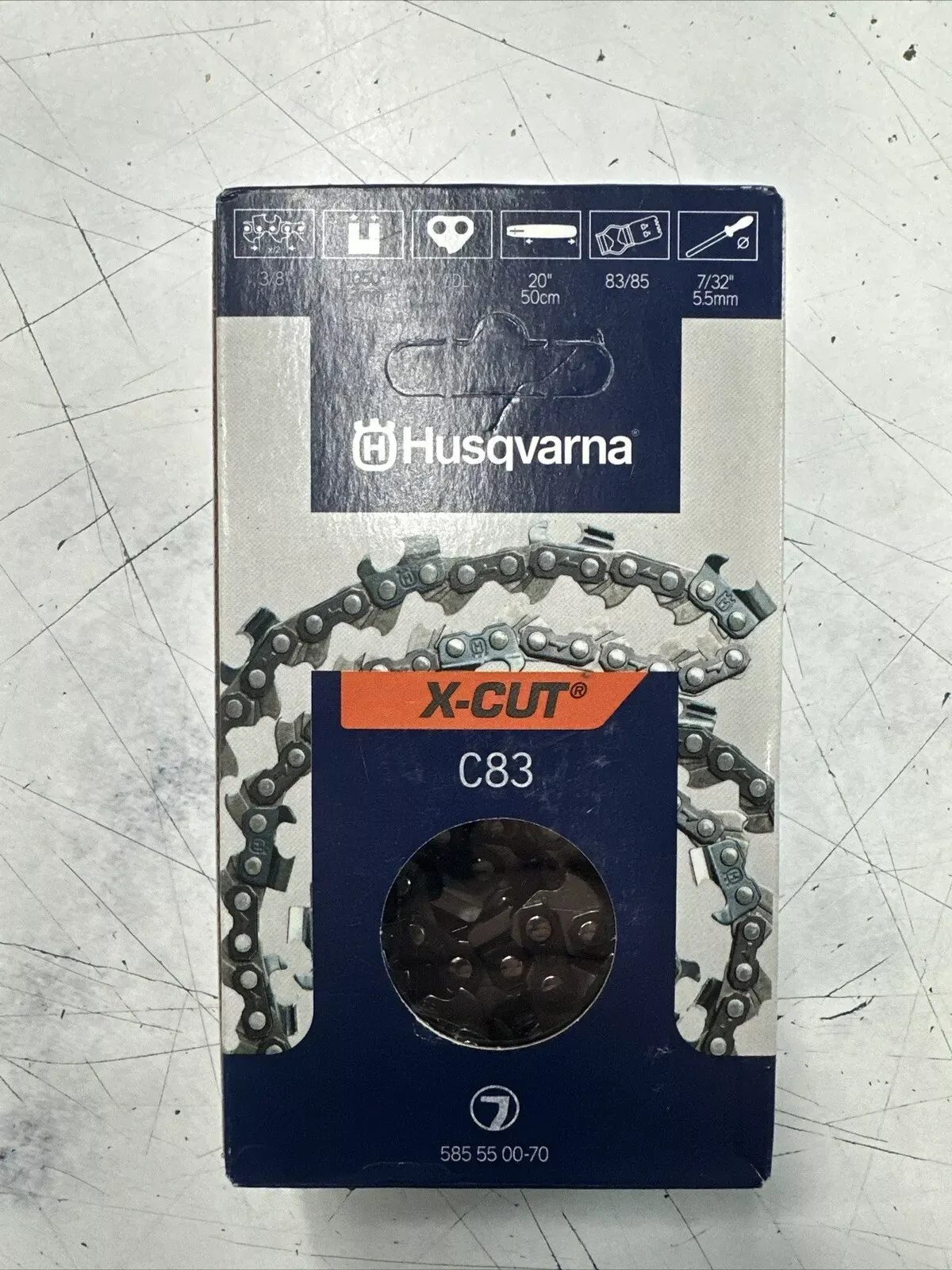 OEM Husqvarna X-Cut 20" Chain C83-70 dl 3/8", .050"