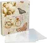 UniKeep Postcard Collector Storage Case with 25 Acid-Free Pages - Holds Up to 150 Postcards