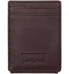 Levi's Men's Slim RFID Front Pocket Wallet with Magnetic Money Clip