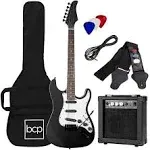 Best Choice Products 39in Full Size Beginner Electric Guitar Starter Kit