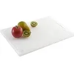 Norpro Professional 12-Inch x 18-Inch Cutting Board with Juice Groove, White