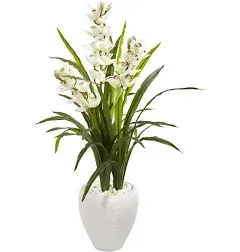 Nearly Natural Cymbidium Orchid Artificial Plant