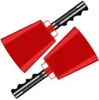 2 Pack 10 in. Steel Cowbell/Noise Makers