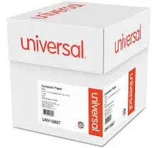 UNIVERSAL Computer Paper 20lb 9-1/2 x 11 Letter Trim Perforation White 2300