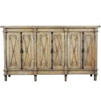 Sunset Trading Cottage Arrow Sideboard Driftwood Brown Solid Wood No Assembly