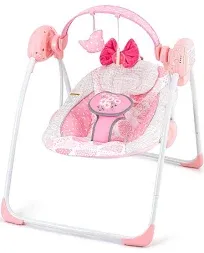 Baby Swings,Portable Baby Swing for Infant, Compact-Fold Early Bird Infant Swing with Adaptable Speed, Music,Timing,Baby Swing for Babies 0-6 Months