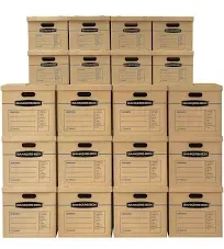 Bankers Box Smooth Move Classic Moving Box Value 20-Pack Small And Medium