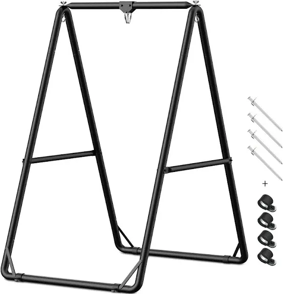 GREENSTELL Hammock Chair Stand, Swing Stand with 3 Hooks Fit for Most Hanging...