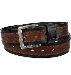 Columbia Men's Classic Logo Fully Adjustable Leather Belt