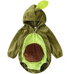 Merqwadd Unisex Toddler Baby Halloween Avocado Costume Cute Velvet Costumes Outfits