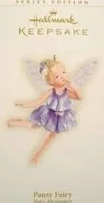 2006 New Hallmark PANSY FAIRY #2 Fairy Messengers Series Christmas Ornament