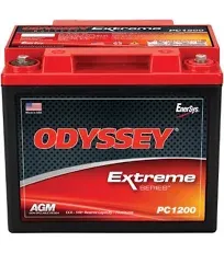 Odyssey Extreme Series Battery + Terminal Kit PC1200 Fits POLARIS RZR SCRAMBLER