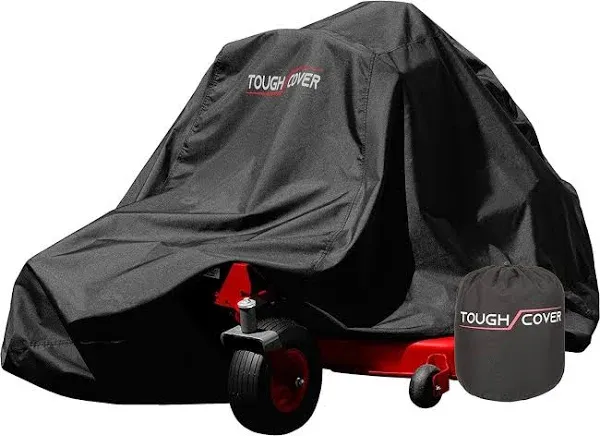 Universal Heavy Duty Zero Turn Mower Cover, Waterproof 600D Fabric, Black