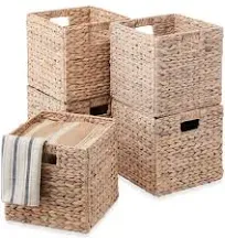 Best Choice Products Hyacinth Storage Baskets Set of 5