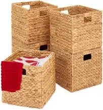 Best Choice Products Hyacinth Storage Baskets Set of 5